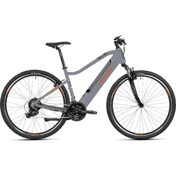 Elektrokolo Elektrokolo CRUSSIS e-Cross 1.9-(612 Wh) 17Ah 28" ŠEDÁ ČERNÁ ORANŽOVÁ 2025 rám 20" + DOPRAVA ZDARMA