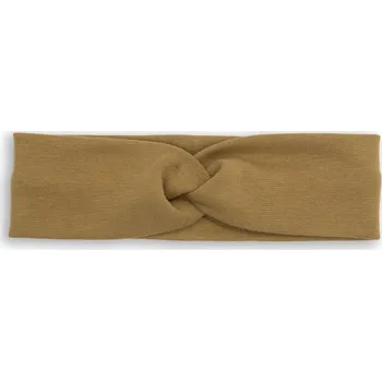 Čelenka Dětská překřížená čelenka z úpletu světle hnědá 7m-5r