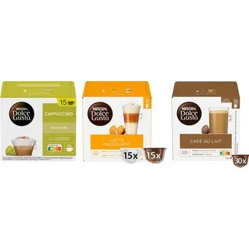 NESCAFÉ® Dolce Gusto® Latte Macchiato, Cappuccino a Café au Lait, 3 × 30 kapslí