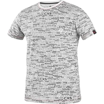 Oblečení a móda CXS Tričko CXS DARREN, krátký rukáv, potisk CXS logo, bílé, vel. XS