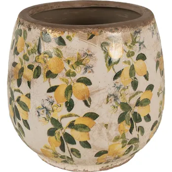 Květináč Clayre & Eef - Keramický květináč YELLOWBLOOM 6CE1608M