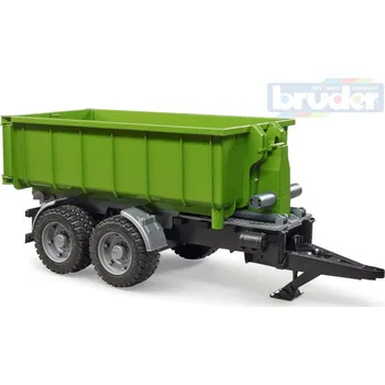 Hračka BRUDER 02035 Zelený přívěs kontejner sklápěcí doplněk k traktoru | AS84