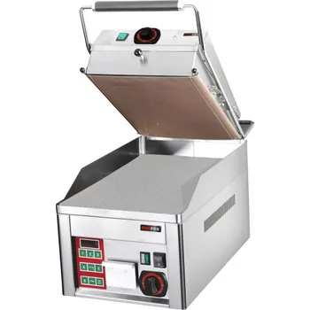 Kuchyňský gril Grilovací deska elektrická hladká durable chrom s kontaktní desk