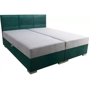 Postel Čalouněná postel Kvadrat II, 200x180, zelená/šedá (an 4810/4817)