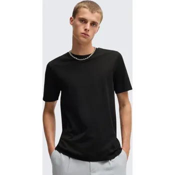 Pánské tričko Pánské tričko HUGO Dimerstee 50530185 černé Velikost: S