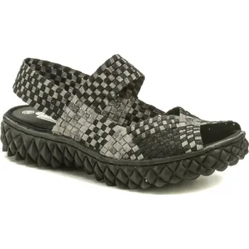 Dámské sandále Rock Spring SOFIA černo béžová dámská gumičková obuv EU 41 + DÁREK