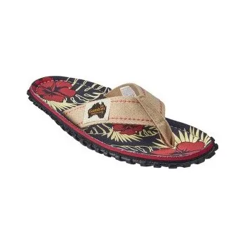 Pánské žabky Gumbies Denim Hibiscus béžová 41 EU