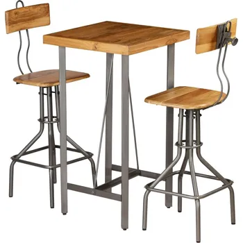 Jídelní set vidaXL Barový set 3 kusy z masivního recyklovaného teaku