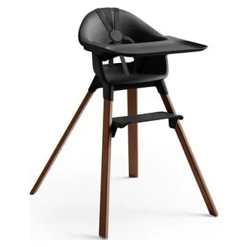 Jídelní židlička Vysoká židle STOKKE® CLIKK™ Black / Teplá hnědá