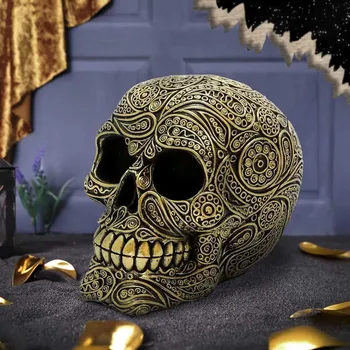 Figurka dekorace Skull - Paisley