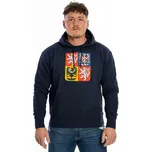 FAN LOGO NATHAN STÁTNÍ ZNAK POTISK mikina tmavě modrá 2XL