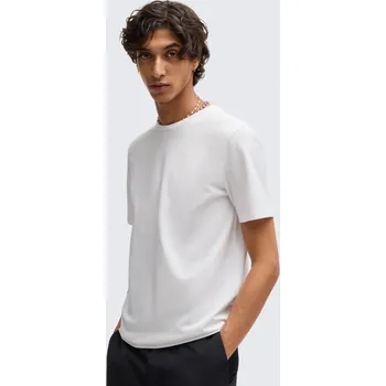 Pánské tričko Pánské tričko HUGO Dimerstee 50530185 bílé Velikost: S