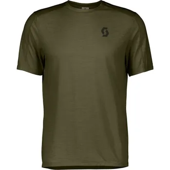 Běžecké oblečení SCOTT běžecké tričko s krátkým rukávem Endurance LT SS léto Olivová XXL Pánské