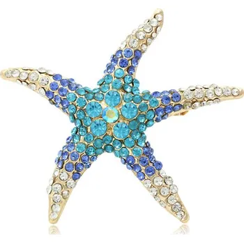 Brož Amparo Miranda® Brož Mořská Hvězda modrá