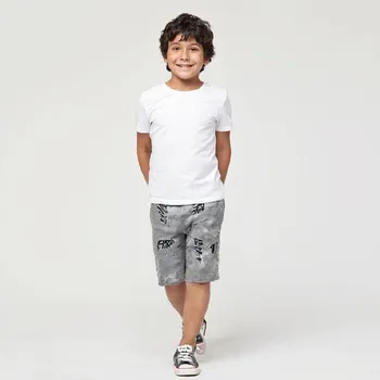 Chlapecké oblečení CHLAPECKÉ KRAŤASY/ BERMUDY FD1091 VELIKOSTI 134-170 Velikost: 152/158, Barva: Šedá