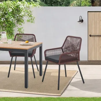 Zahradní sestava Zahradní lanové židle | hnědá