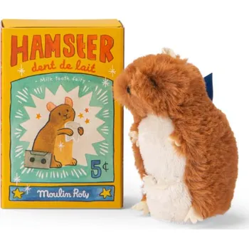 plyšák MOULIN ROTY Krabička s křečkem na první zoubek Puce & Pilou