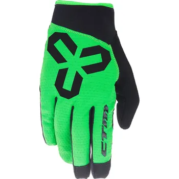 Cyklistické rukavice Rukavice CTM VICE, celoprstové, zelené, XL