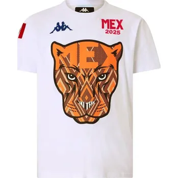 Pánské tričko Kappa CHARLTONIS MEX triko bílá/oranžová XXXL