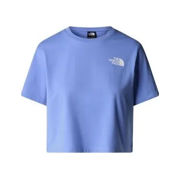 The North Face SIMPLE DOME CROPPED SLIM TEE Women 0YI VIRTUAL BLUE modrá XXL