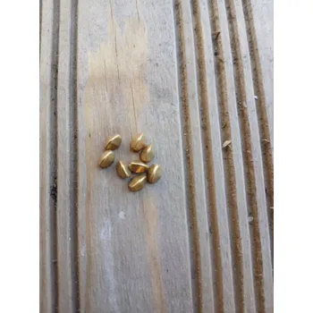 Materiál na výrobu šperku korálek mačkaný, pohanka 5x3 mm - měděná