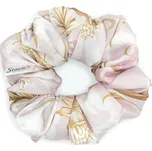 Scrunchie růžová květinová