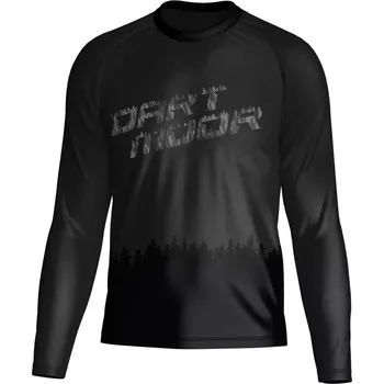 cyklistický dres Dres - DARTMOOR Blackwoods LS 2025 - Black / Grey L