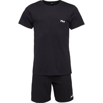Pánská móda Pánské pyžamo Fila SET SHORT SLEEVES T-SHIRT AND SHORT PANTS IN JERSEY M Černá, Bílá