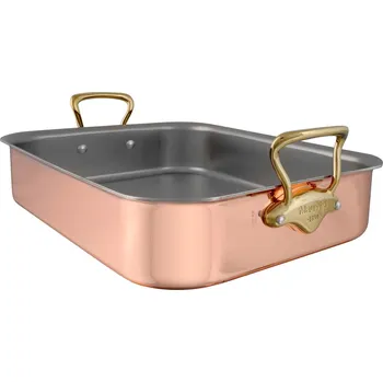 Hrnec Mauviel Měděný pekáč s bronzovými uchy, M’Héritage 150 B, 30 x 22 cm 673630