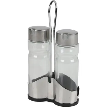 Nádoba na olej a ocet DOCHTMANN Sada na ocet a olej se stojanem 2 × 100 ml