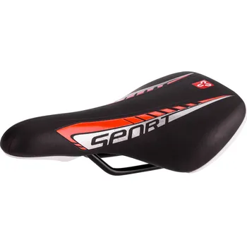 Sedlo na kolo Sedlo CTM detské Foxy, čierne, červený pásik, 16''