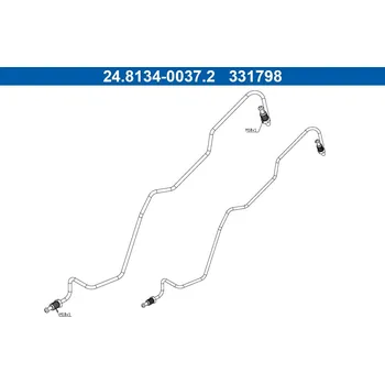 Brzdová hadice Brzdové potrubí ATE 24.8134-0037.2