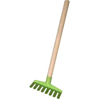 Hrábě MERKUR Hrábě dětské nářadí kovové 60cm zelené *DŘEVĚNÉ HRAČKY* | 25