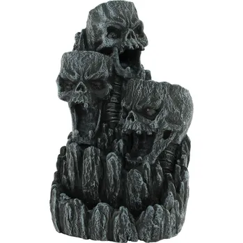 Svícen stoján na kadidlo Skull Backflow Incense Tower