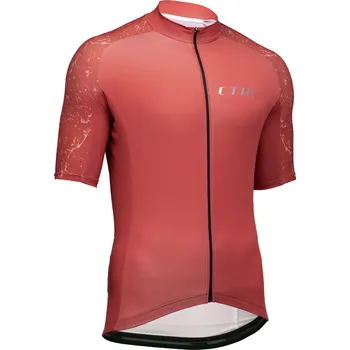 cyklistický dres Dres CTM ROAK , na zips, tehlová červená, S