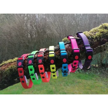 Obojek pro psa RAK-Brno Obojek Hexa s plastovou přezkou 25 mm Barva: neonově zelená, Délka: 50-60 cm