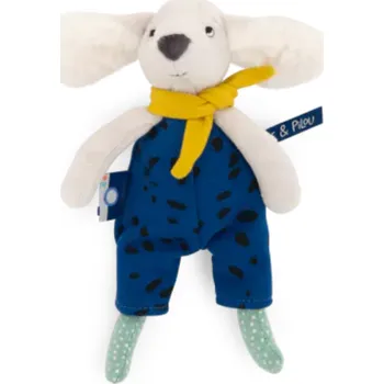 plyšák MOULIN ROTY Malý pejsek - žlutý Puce & Pilou