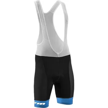 Cyklistické kalhoty Nohavice CTM 2017 RACE line, s trakmi, modrý lem S