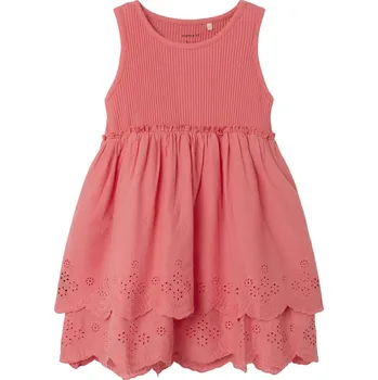 Dívčí šaty NAME IT DĚTSKÉ ŠATY NAME IT, HALINA SPICED CORAL Velikost: 98
