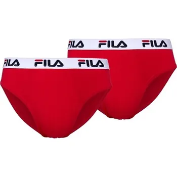 Pánské slipy Fila MAN BRIEF 2-PACK L Červená, Bílá, Černá