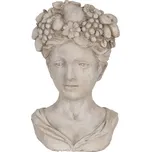 Clayre & Eef - Cementový květináč HEAD 6TE0492