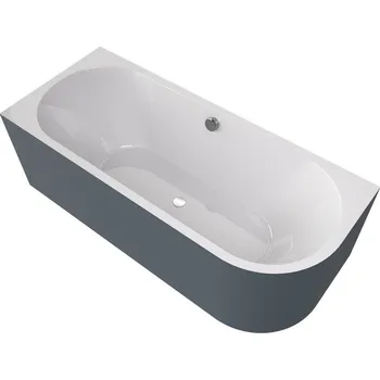 Vana VIVA L MONOLITH asymetrická vana 170x75x60cm,&nbsp;bílá/siena