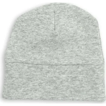 Čepice Rostoucí dětská čepice z úpletu šedý melír 1m-1r