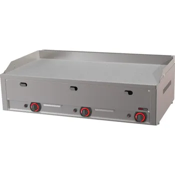 Kuchyňský gril Grilovací deska 97x48 plynová durable chrom hladká stolní | REDF