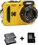 Kodak Pixpro WPZ2 + 2 Akku + microSD Bundle digitální fotoaparát 15 Megapixel Zoom (optický): 4 x žlutá akumulátor, bles
