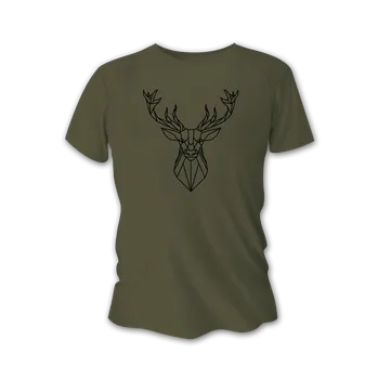 Pánské tričko Pánské lovecké tričko TETRAO polovnicisrdcom - zelené 2XL