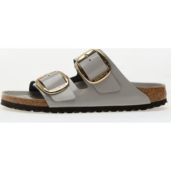 Pánská obuv Tenisky Birkenstock Arizona Big Buckle Natural Leather Patent High-Shine Stone Coin EUR 39