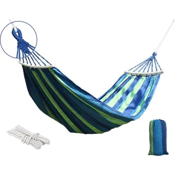 Houpací síť Keltin K02391 190 x 150 cm modrá/zelená