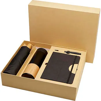 Zápisník Carmen dárková sada zápisníku formátu A5 s pevnou obálkou a kuličkového pera, černá