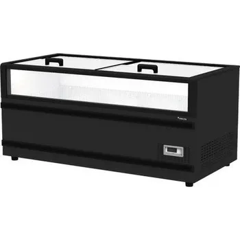 Panoramatický prosklený mrazák SMR 210 CLS L AD - Černá